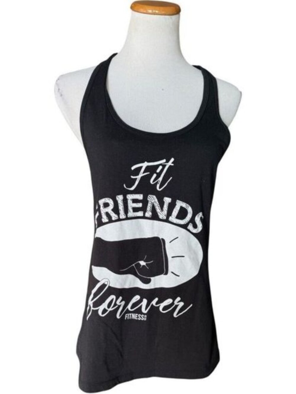 Womens Fitness Tee Co Fit Friends Forever Racerback Tank Top - Sz XL